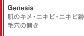 Genesis 肌のキメ・ニキビ痕・毛穴の開きなど